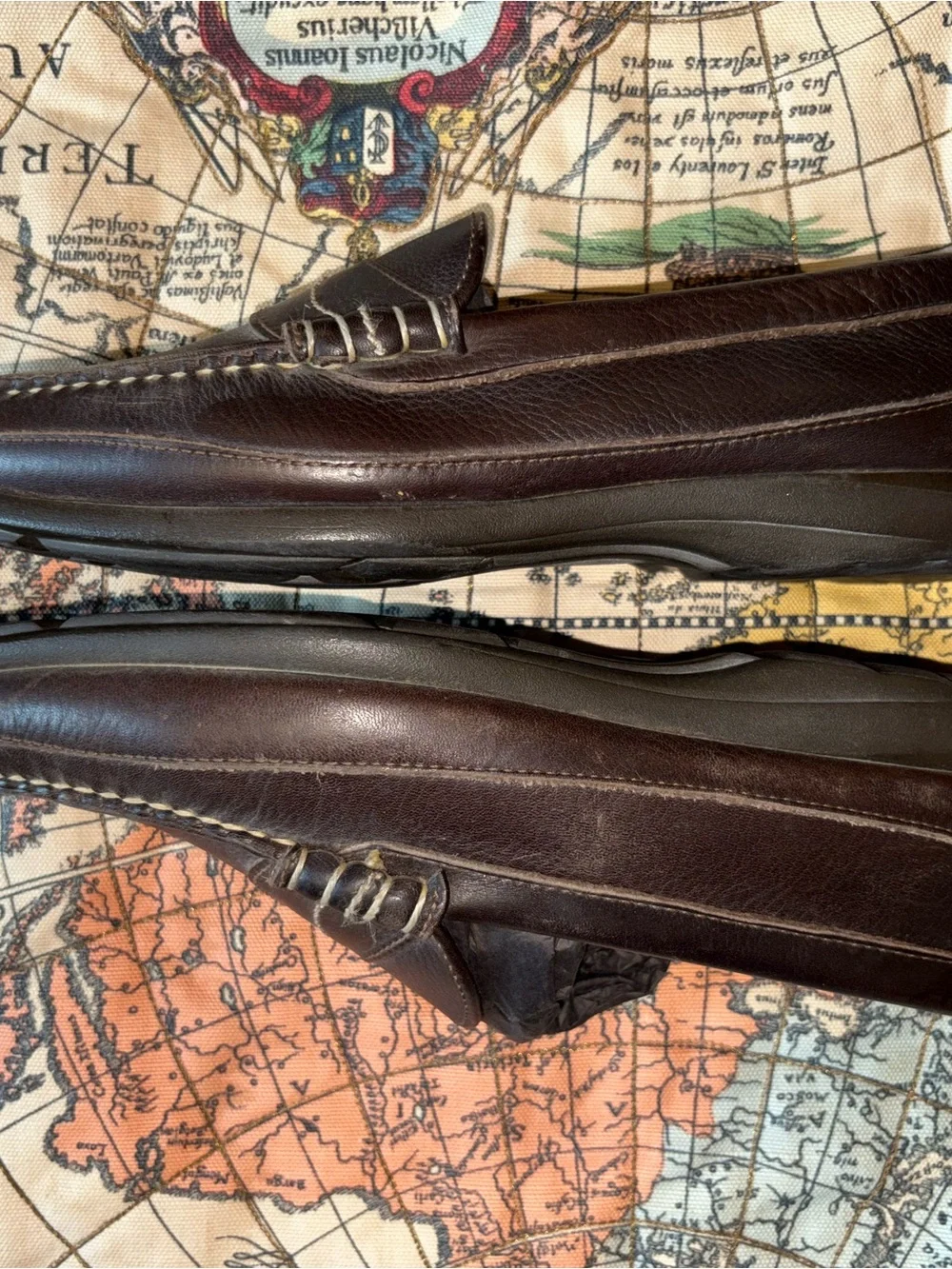 Allen Edmonds Dark Brown Leather Penny Loafers